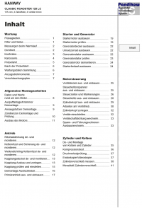 Reparaturanleitung RIS Hanway Classic Roadster 125 LC, Antrieb und Motor